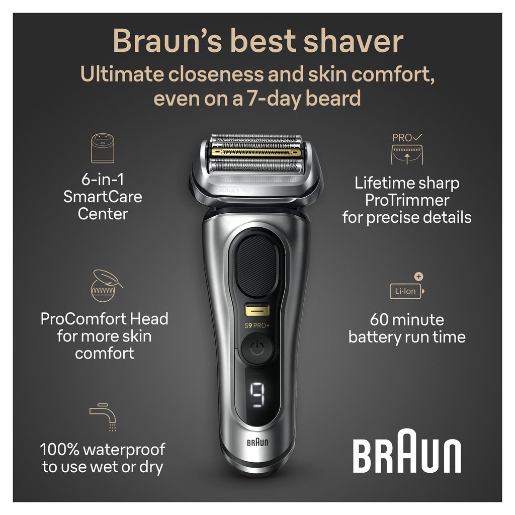 Series 9 PRO+ Electric Shaver with6-in-1 SmartCare Center ProComfort Head 9597cc