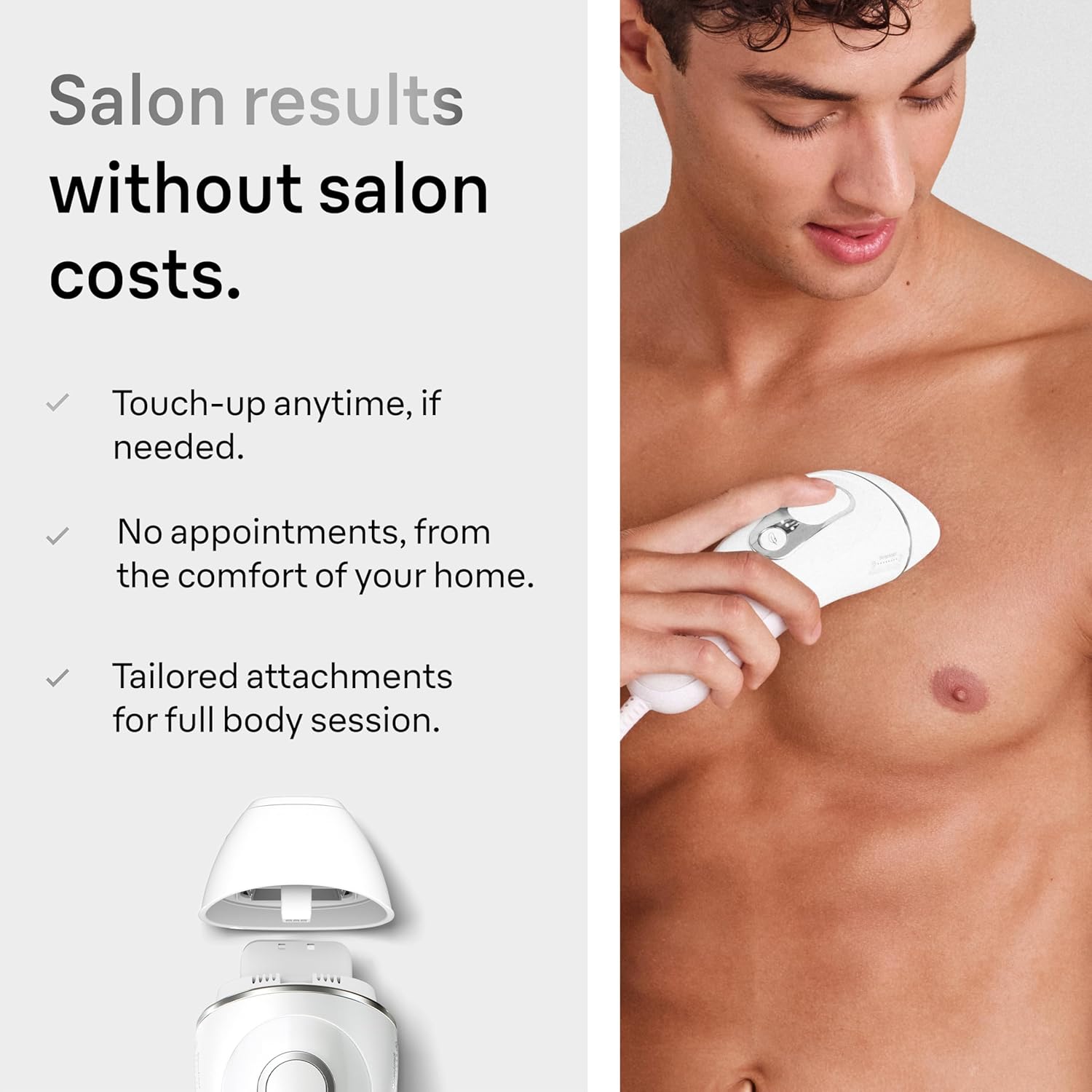 Braun Smart IPL Silk·Expert Pro 5: At Home Alternative to Laser Hair Removal with Wide Cap and Leather Pouch IPL5145